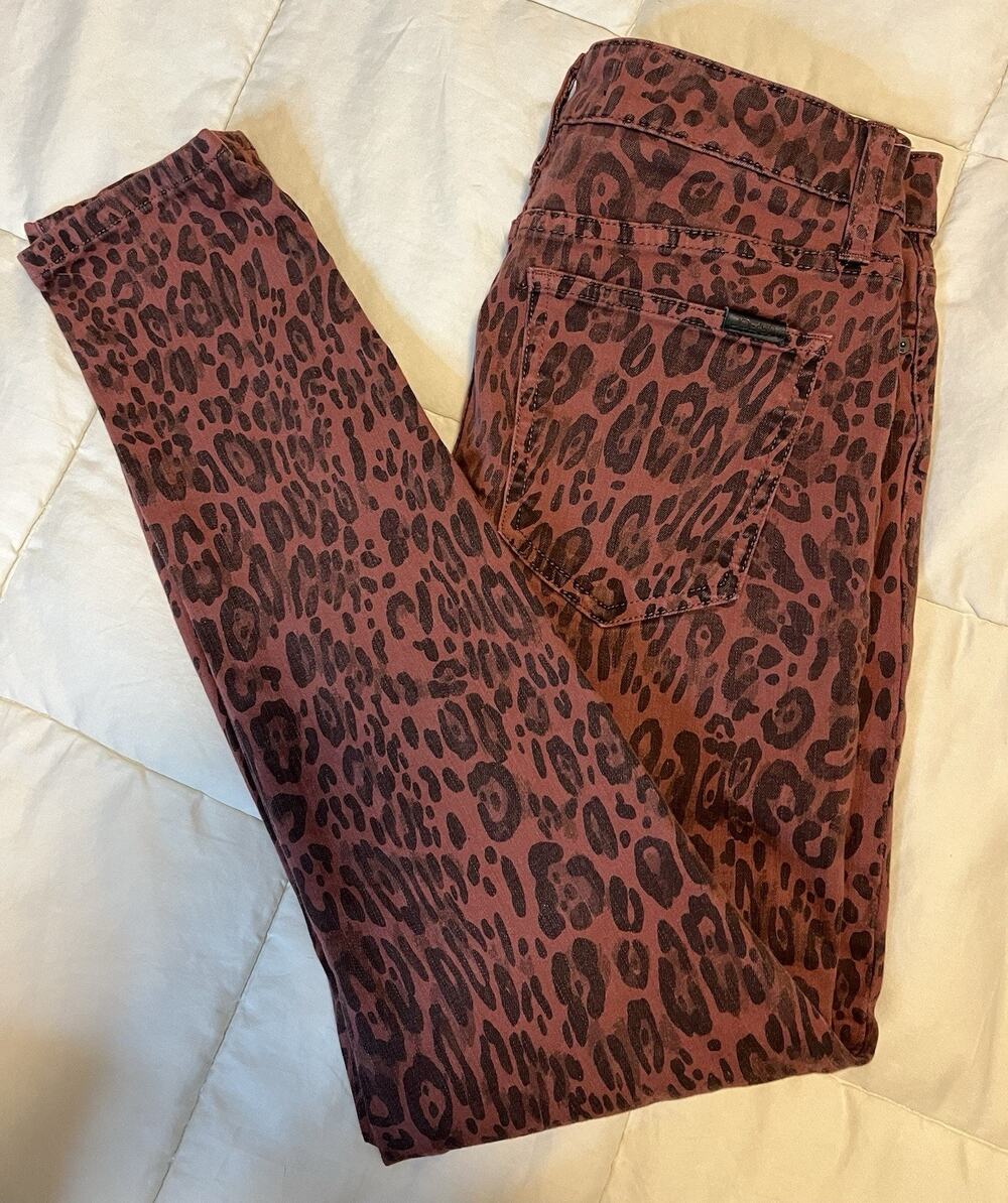 Joe's Jeans Animal Print The Charlie High Rise Skinny Ankle Women’s Size 28